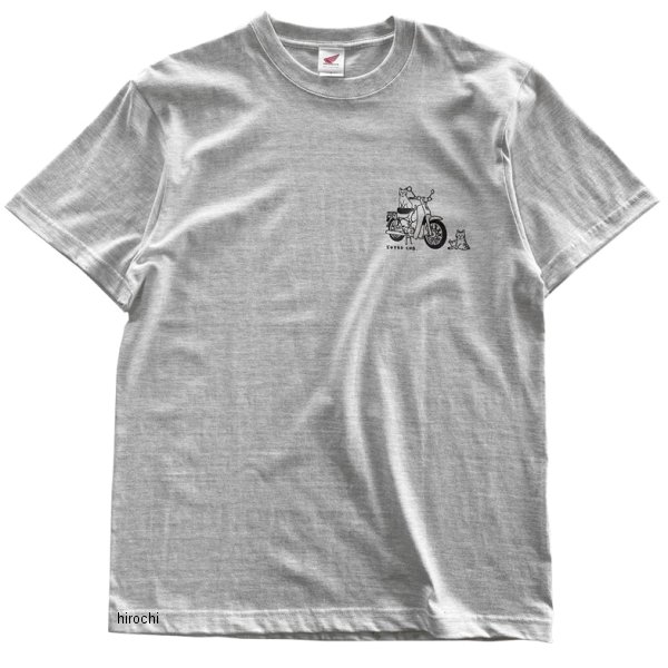 ホンダ スーパーカブ CAB&CATプリントTシャツ アッシュグレー Lサイズ 2301HD01-15 JP店