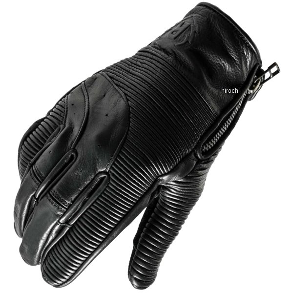 ライズ RIDEZ MOTO GLOVES VOLTAGE レザーグローブサイズ:Lカラー:ブラック【仕様説明】ヨーロッパ・ブリテシッシュデザインをコンセプトに制作しました。シリーズの中でひときわ目立つシャーリングです。レザーをジャバラ状縮め加工する事で、グローブが綺麗な曲線カーブを描き、自然とグリップが握りやすい形になっています。コンチョボタンには、RIDEZの新しいロゴを刻印、細部にはRIDEZのタグを配置しました。サイズ調整には、ベルクロは（マジックテープ）あえて使わず、ボタンとファスナーを採用しました。耐久性も高く長年愛用して頂けるように細部まで拘った手袋です。・操作性−グリップーグローブを制作する際に1番拘っている事は握り心地です。レース用グローブを制作している時から変わらず、握りやすい「運転しやすい」グローブに拘ってきました。握りやすく疲れにくいのが特徴です。・タッチパネル対応スマホを操作する「親指」「人差し指」はタッチパネルに対応しています。手袋をつけたままでも操作可能で秋冬の寒い時期に特に活躍します。最近ではガソリンスタンドやコンビニなどでのスマホ決済が定番化しており、手袋を取らずに、すぐに操作できると好評です。・牛革グローブ素材のポイントとして柔軟性と耐久性があります。繊細なクラッチ操作・ブレーキングに必要な柔軟性、ライド中は常に稼働し摩耗に耐える耐久性です。両方を兼ね備えた素材として、牛革を採用しました。質感に拘り、落ち着いた光沢がある革を厳選し使用しました。RLG2203楽天 JP店　