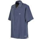 ライズ RIDEZ シルキーオープンカラーシャツ ストーンブルー Lサイズ RD7009 JP店