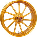 【USA在庫あり】 パフォーマンスマシン リアホイール 18X5.5 アサルト 09年-21年 ハーレー ABS有り/シングル ゴールド 0202-2168 J...