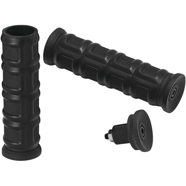 【USA在庫あり】 クリアキン Kuryakyn DILLINGER グリップ 1インチ ユニバーサル 黒 kur6677 JP店