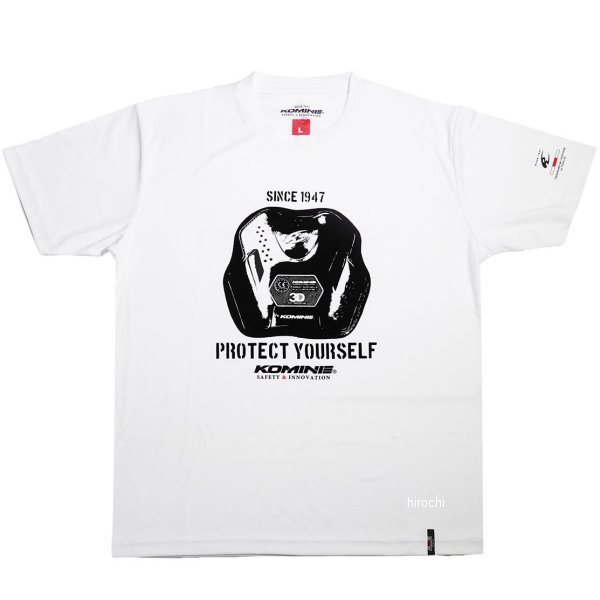 【メーカー在庫あり】 JK-400 コミネ KOMINE コミネTシャツ 白プロテクター XLサイズ 07-400 JP店