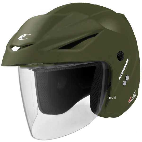 【メーカー在庫あり】 HK-1651 コミネ KOMINE ジェットヘルメット エーラ2 オリーブ Mサイズ 01-1651 JP店