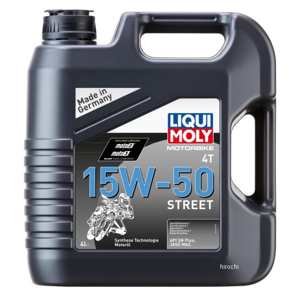 リキモリ LIQUI MOLY 4T 化学合成オイル ストリート 15W50 4L 1689 JP店