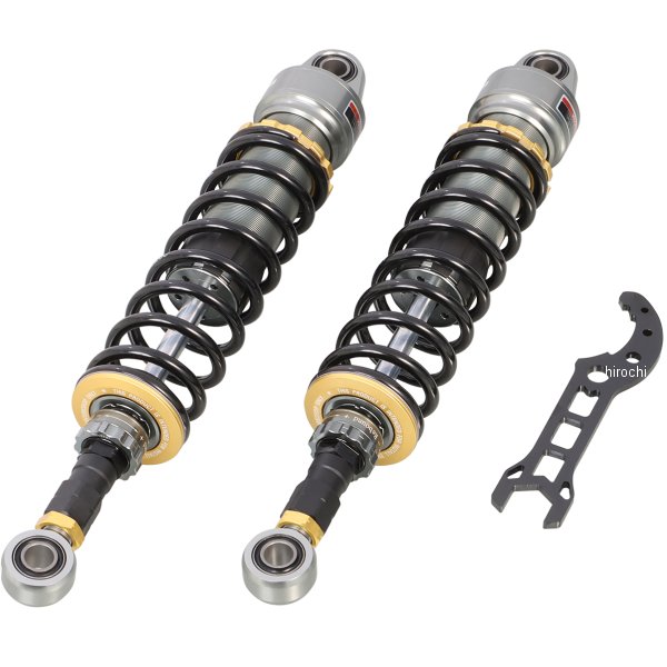 キタコ GEARSリアショックホンダ CL250(MC57)ホンダ CL500(PC68)KITACOとサスペンションパーツで実績名高いGEARSとの共同開発。度重なる走行テストを重ね、主にロングツーリングや高積載時に、快適なフィーリングを保てるように、最適なバネレートとダンパー特性を設定。車高調整、伸び側減衰力調整、プリロード調整機構を備え、状況に応じて幅広くセッティングが可能です。○タイプ:ガンメタリック・ブラック〇自由長:386mm〇車高調整:-2mm〜＋5mm〇モノチューブ-オイル＆ガス室セパレート設計〇フリーピストン方式採用〇プリロード調整:無段階〇伸側減衰圧調節:14段階〇フックレンチ付属〇2人乗り対応〇2本1SET※車高調節用ロックナットは振動等で緩む場合がありますので、定期的に締め付け確認を行ってください。520-1870100楽天 JP店　
