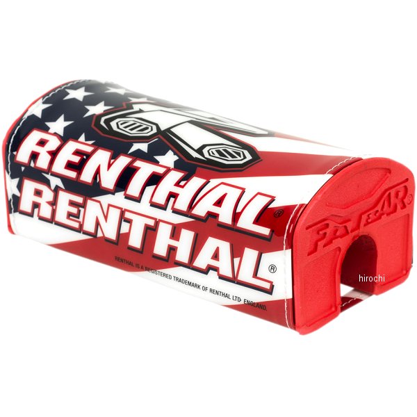 【USA在庫あり】 レンサル RENTHAL ファットバーハンドル用 パッド USA FLAG 0601-4857 JP店