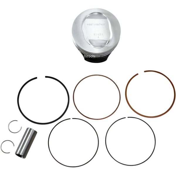 ピストン 標準ボア 74mm x ストローク 58mm 249cc 13:113年-25年 ヤマハ XT250 08年-13年 ヤマハ YFM250 Raptor 08年 ヤマハ YFM250 Raptor SE 08年 ヤマハ YFM250 Raptor SE Custom 40078M07400楽天 JP店　