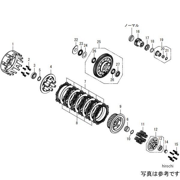 【メーカー在庫あり】 SP武川 乾式クラッチインナーキット タイプ-R モンキー 02-02-0177 JP店