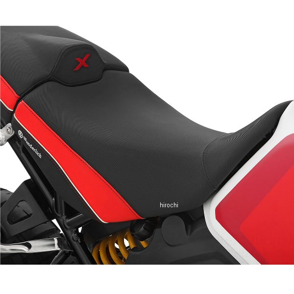 ワンダーリッヒ Wunderlich フロントレギュラーシート ACTIVE COMFORT ドゥカティ デザートX 黒/赤 W70100-003 JP店