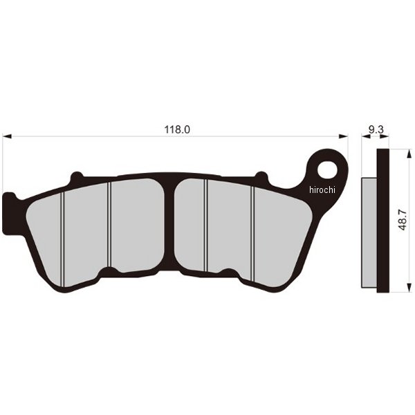 ベスラ Vesrah ブレーキパッド レジン 14年-18年 ハーレー XL883L スポーツスター フロント SD-9082 JP店