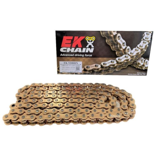 EKチェーン 江沼チェーン 520RR-X シリーズ 86L カシメジョイント ゴールド 4571291788404 JP店