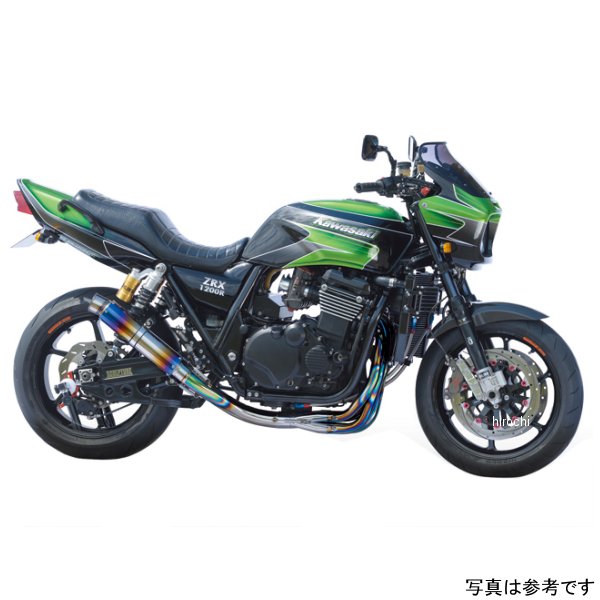 ナイトロレーシング 4in1機械曲げチタンEXマフラー UPタイプ HP φ85 ストレイトチタン 320mm V2 ZRX1200R、ZRX1100 EX-13TUT3H-V2 JP店