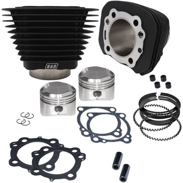 S&Sサイクル S&S Cycle 1200 シリンダー、ピストンキット 86年-03年 XL リンクルブラック 910-0696 JP店