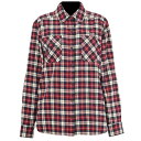 【メーカー在庫あり】 ロッソスタイルラボ Rosso StyleLab 秋冬モデル プロテクションフランネルシャツ レッド/ネイビー Mサイズ ROJ-994 ...