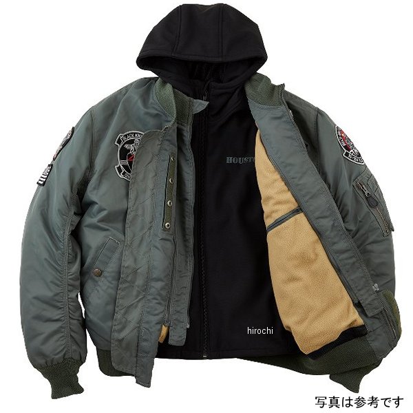 HTVA2321W ヒューストン HOUSTON 2024年秋冬モデル ジャケット MA-1 BLACK KNIGHT ...