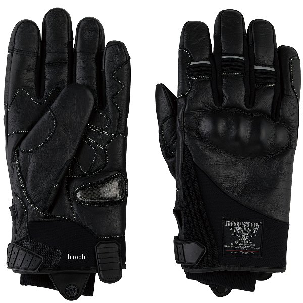 HTVG2314W ヒューストン HOUSTON 2024年秋冬モデル ハードレザーウィンターグローブ 黒 Lサイズ HTVG23..