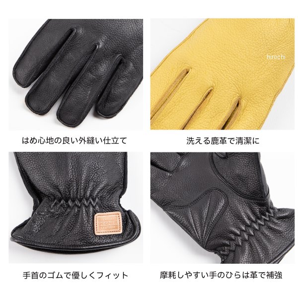 【メーカー在庫あり】 デグナー DEGNER 洗えるレザーグローブ タン Mサイズ TG-93 ...