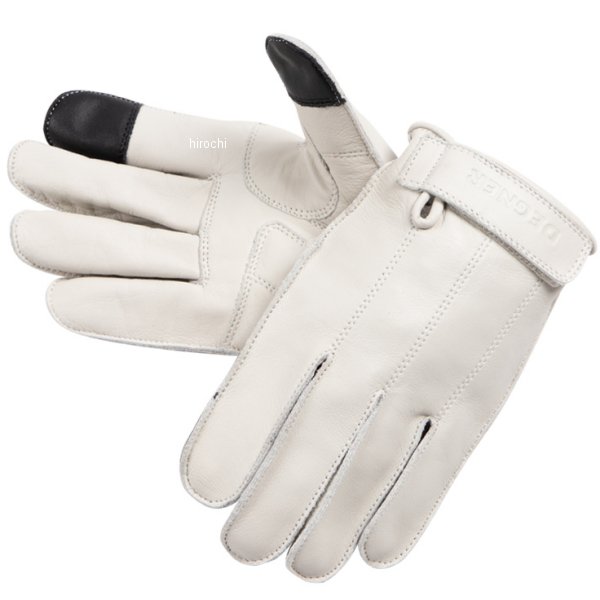 Gloves - 【メーカー在庫あり】 デグナー DEGNER レザーショートグローブ アイボリー Mサイズ TG-58 JP店