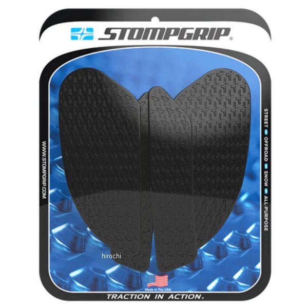 ストンプグリップ STOMPGRIP トラクションパッドタンクキット ICON22年-23年 カワサキ KLX23022年-23年 カワサキ KLX230Sカラー:ブラック素材:エラストマー樹脂STOMP GRIPは世界各国のトップレーサー、トップスタントライダーに愛用されています。日本のサーキット、ストリートでも大好評。STOMP GRIPの愛用者は世界中で激増中です。【ストンプグリップの貼り方】1.貼付面の清掃を行ってください。(クリアをご使用の場合、汚れや水垢をコンパウンド等できれいに落としてから作業を行ってください)2.貼付面の脱脂を行ってください。3.位置決めを行います。4.空気が入らない様に端から貼ってください。裏紙は貼りながら剥がしてください。(端から時間をかけて、少しずつ確実にゆっくり貼ってください)ストンプグリップの粘着力が安定するまでには24時間が必要です。完全接着には72時間が必要です。完全接着前にご使用された場合、剥がれてしまったり、ずれてしまったりする場合があります。※フレーム面に貼付するストンプグリップは特にご注意ください。【注意】ストンプグリップの接着剤はとても強力です。 ストンプグリップを無理に剥がした場合、塗装が痛んだり剥がれたりする恐れがあります。ストンプグリップを剥がすには、ヒートガンなどで暖めて、粘着力を低下させてから剥がしてください。55-14-0202B楽天 JP店