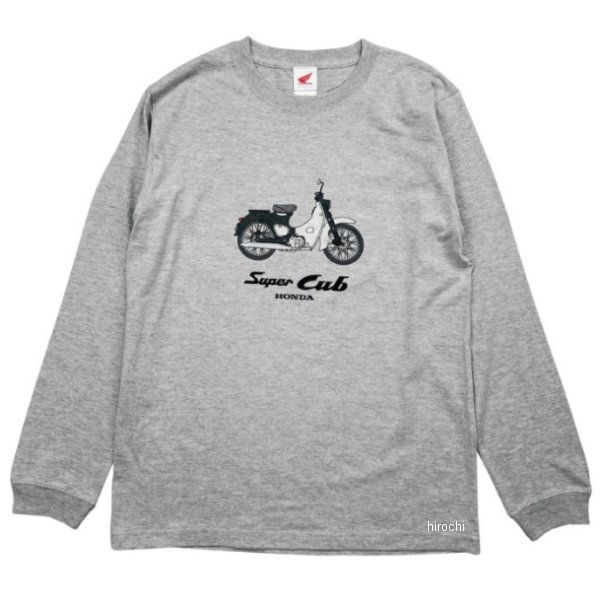 Men'S - ホンダ ベーシックスーパーカブ長袖Tシャツ Mグレー Mサイズ 2302HD01-51 JP店