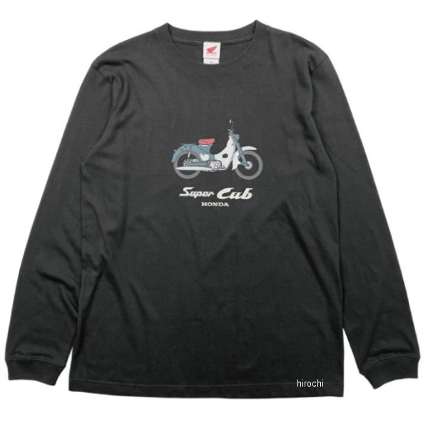 Men'S - ホンダ ベーシックスーパーカブ長袖Tシャツ スミクロ Lサイズ 2302HD01-51 JP店