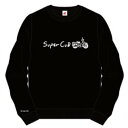 ホンダ SCライティングスーパーカブプリントスウェットシャツ 黒 Mサイズ 2302HD02-57 JP店