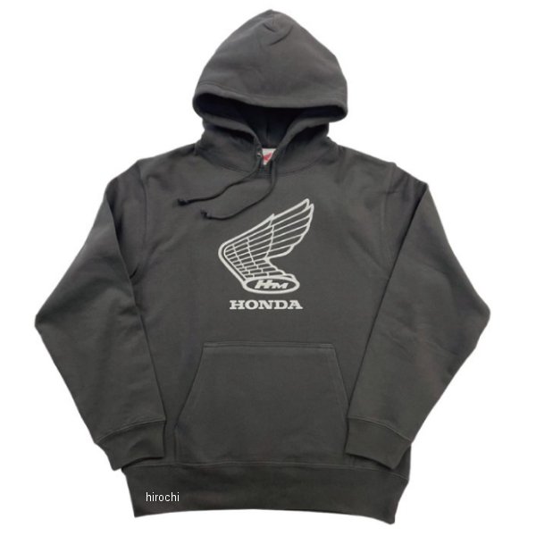 ホンダ レトロウイングマークパーカ スミクロ Mサイズ 2302HD02-58 JP店