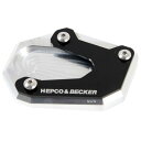 ヘプコアンドベッカー HEPCO&BECKER サイドスタンド エンラージメント 23年 GSX-8S シルバー/黒 42113551 00 91 JP店