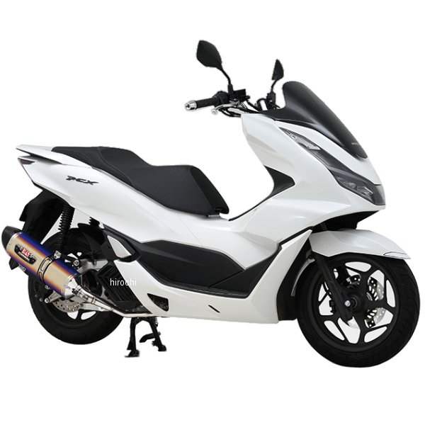 ヨシムラ フルエキゾースト 機械曲R-77Sサイクロン EXPORT SPEC 23年 PCX チタンブルー/カーボンエンド 110A-49F-5180B JP店