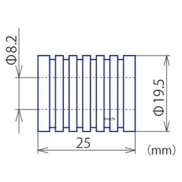 SP武川 カラー P8.2×P19.5×25 00-00-0794 JP店
