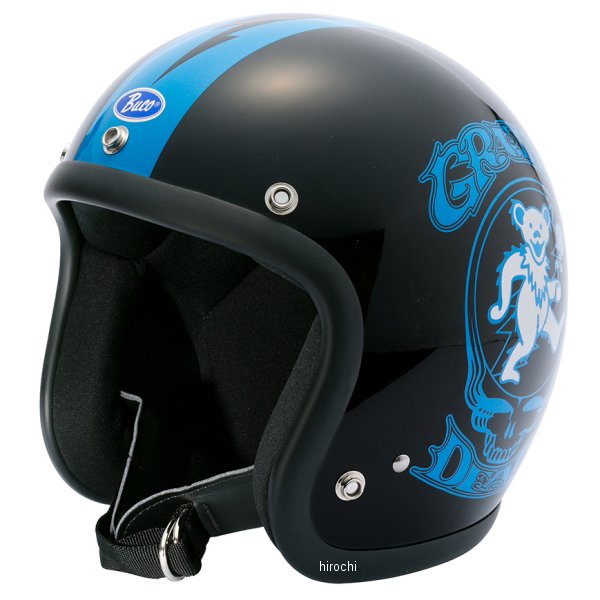 ブコ BUCO ジェットヘルメット エクストラブコ グレートフルデッドベア 黒 Lサイズ 0107EBCGFD025 JP店(2)