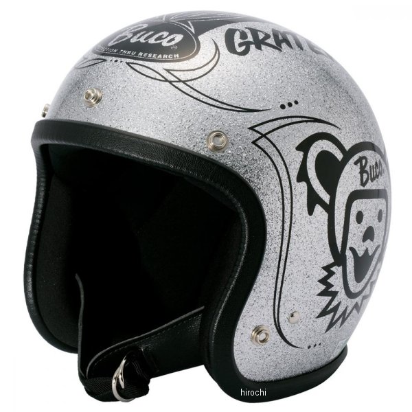ブコ BUCO ジェットヘルメット ベビーブコ グレートフルデッド'23 シルバーフレーク MLサイズ 0107BBCGFD3084 JP店