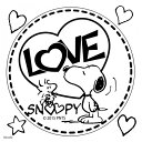 アークス AXS スヌーピーステッカー SNS-36 LOVE SNOOPY 黒文字 01359SNS36 JP店