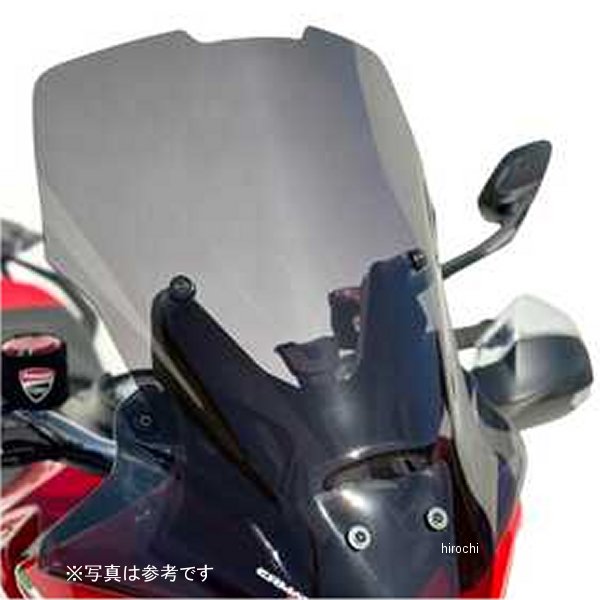 0107033-xx アルマックス ERMAX ハイプロテクション ウインドシールド 53cm 21年-23年 ムルティストラーダV4 ライトブラウン 0107033-02 JP店