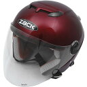 【メーカー在庫あり】 TNK工業 ジェットヘルメット ZACK ZJ-2 マルーン フリーサイズ(58-59cm) 4984679508400 JP店