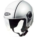 【メーカー在庫あり】 TNK工業 ジェットヘルメット デザイン 白/シルバー フリーサイズ(58-59cm) ZR-20 JP店