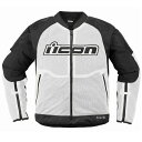 アイコン ICON 春夏モデル ジャケット オーバーロード3 メッシュ 白 2Xサイズ 2820-6740 JP店
