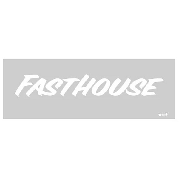 ファストハウス FASTHOUSE ダイカットステッカーカラー:ホワイトサイズ:152mm・丈夫なビニール製FASTHOUSEロゴ ダイカットステッカー。・様々なウィンドウや、塗装仕上げに張り付ける事が可能。・ バイク、車、トラックにトレーラーとすべての車両にアプライ可能9007-1006楽天 JP店　