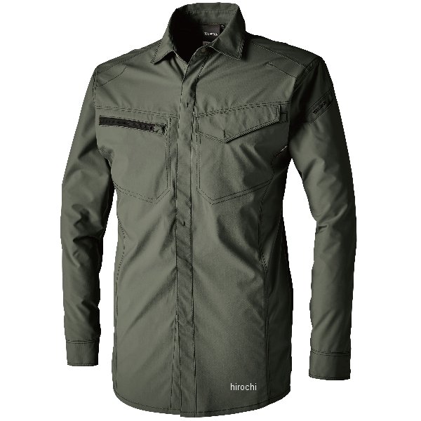 【メーカー在庫あり】 TSデザイン エコハイブリッドダブルクロスライトシャツ セージグリーン Sサイズ ..