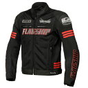 フラッグシップ FLAGSHIP 2024年春夏モデル イクシードメッシュジャケット 黒/赤 3Lサイズ FJ-S214 JP店