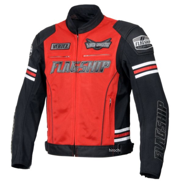 フラッグシップ FLAGSHIP 2024年春夏モデル イクシードメッシュジャケット 赤 3Lサイズ FJ-S214 JP店