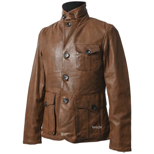 【メーカー在庫あり】 ライズ RIDEZ GENTS レザージャケット ブラウン Lサイズ RLJ...