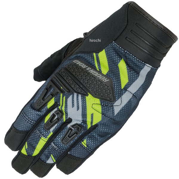 【メーカー在庫あり】 ラフ&ロード 春夏モデル トレイルツーリンググローブ ネオンイエロー/グレー XLサイズ RR8028NY/GY5 JP店