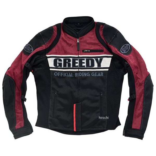 GNS-053 グリーディー GREEDY 春夏モデル クラシックスポーツメッシュジャケット 赤 4Lサイズ GRGNS053RD4 JP店