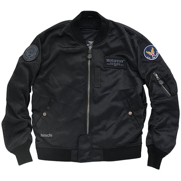 HTVA-2311S ヒューストン HOUSTON 春夏モデル メッシュジャケット MA-1 M/C 黒 2XLサイズ HTVA2311SBK2..