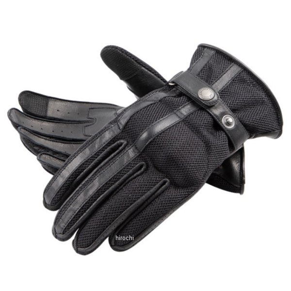 【メーカー在庫あり】 デグナー DEGNER 2024年春夏モデル テキスタイルメッシュグローブ レディース 黒/黒 Mサイズ FRTG-97M JP店