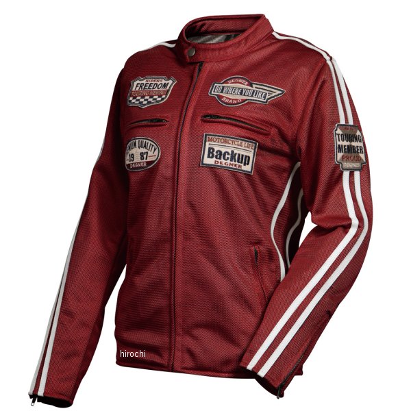 【メーカー在庫あり】 デグナー DEGNER 2024年春夏モデル テキスタイルメッシュジャケット レディース 赤 Sサイズ FR24SJ-6 JP店