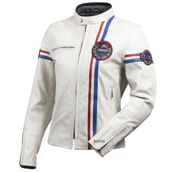 【メーカー在庫あり】 デグナー DEGNER 2024年春夏モデル レザージャケット レディース 白 Lサイズ FR24SJ-7 JP店