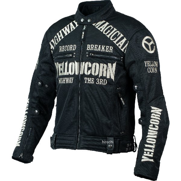イエローコーン YeLLOW CORN 2024年春夏モデル ジャケット カラー:ブラック/アイボリーサイズ:M豪華な総刺繍とYELLOWCORNロゴが特徴的で、さらに魅力的になりました！肩と肘にはハードプロテクターが採用されており、さらな...