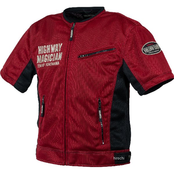 イエローコーン YeLLOW CORN 春夏モデル プロテクティブ メッシュTシャツ 赤 Lサイズ YMT-010 JP店(2)